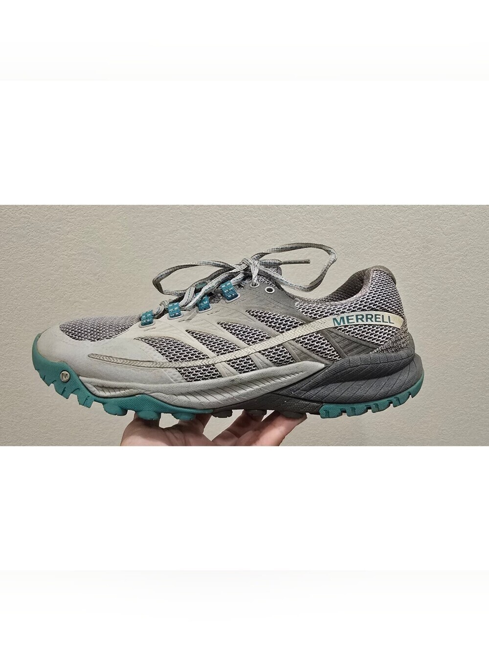 Merrell Women’s Speed Strike 2.0 Low Hiking Shoes Gray Teal Size 9.5